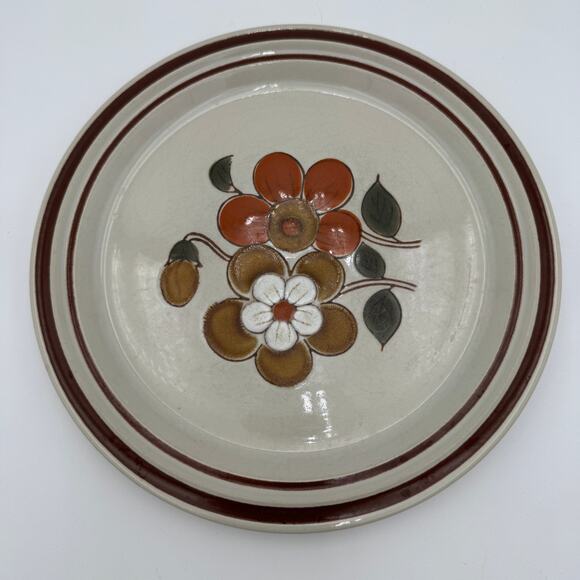 Vintage Dinner Plates in Garden Festival by Acsons Made in Japan Set of 3 - Picture 2 of 5